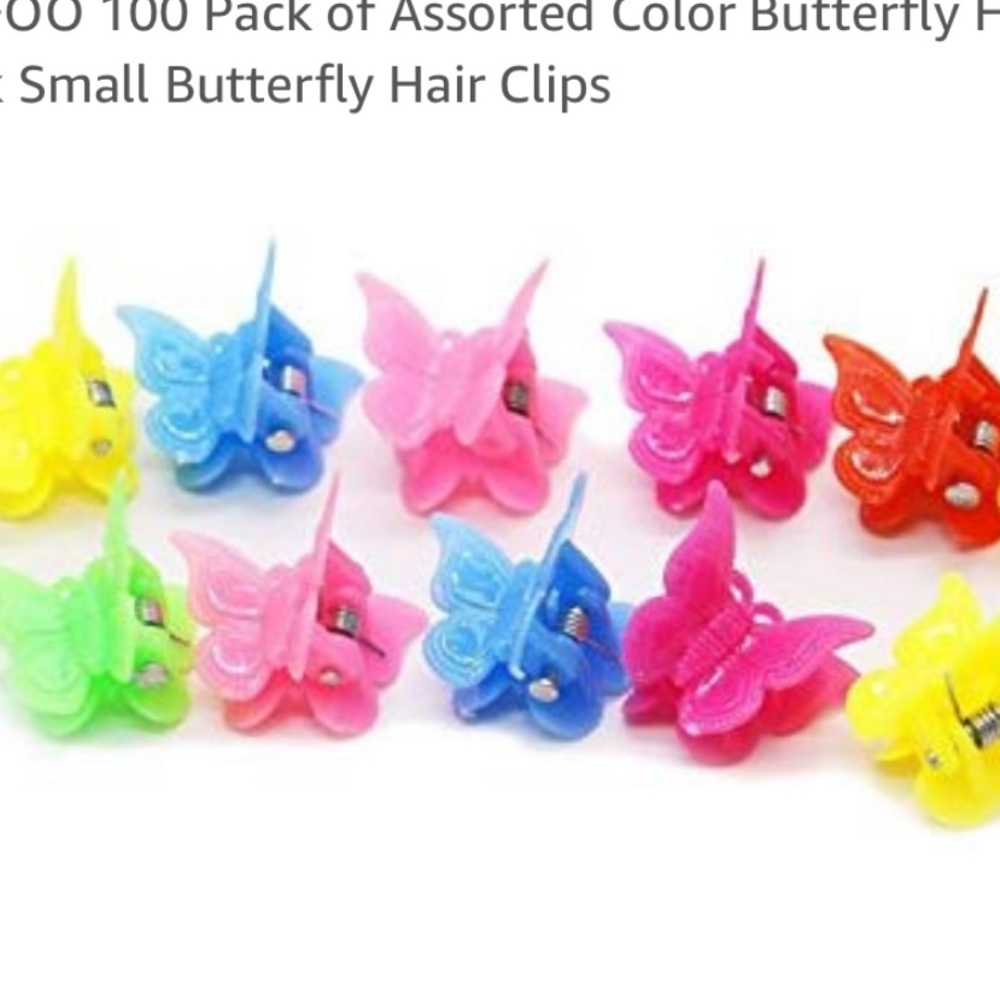 butterfly hair clips